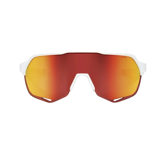 100% Anteojos S2 - Soft Tact Off White - Hiper Red Multilayer Mirror Lens - Image 2