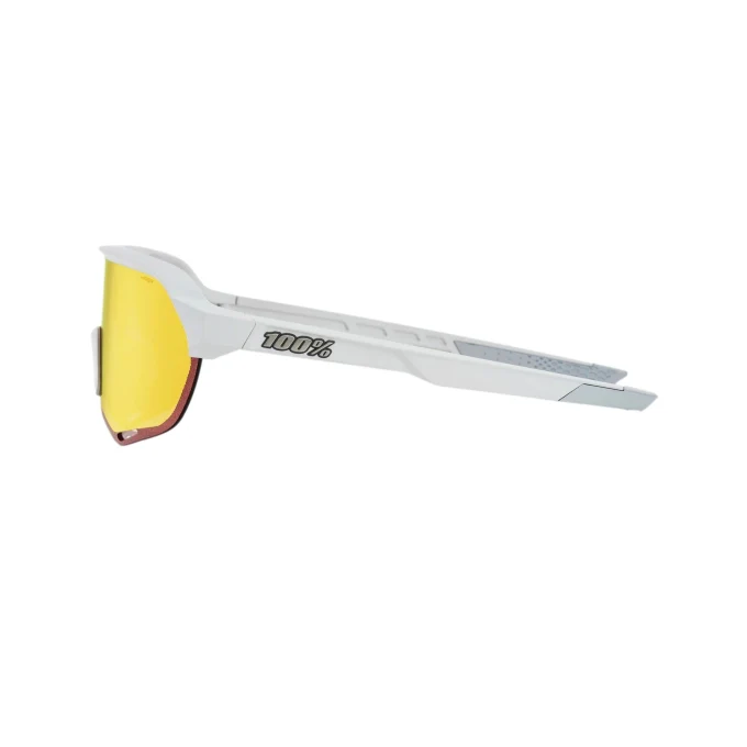 100% Anteojos S2 - Soft Tact Off White - Hiper Red Multilayer Mirror Lens - Image 3