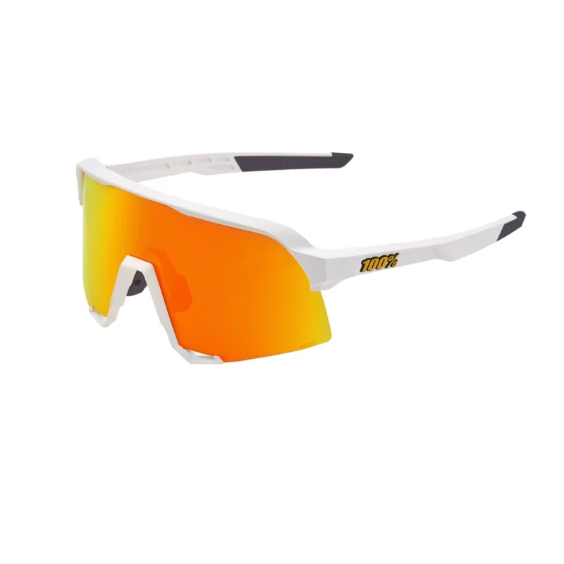 100% Anteojos S3 - Soft Tact White - Hiper Red Multilayer Mirror Lens