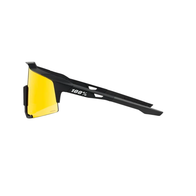 100% Anteojos Speedcraft - Soft Tact Black - Hiper Red Multilayer Mirror Lens - Image 3