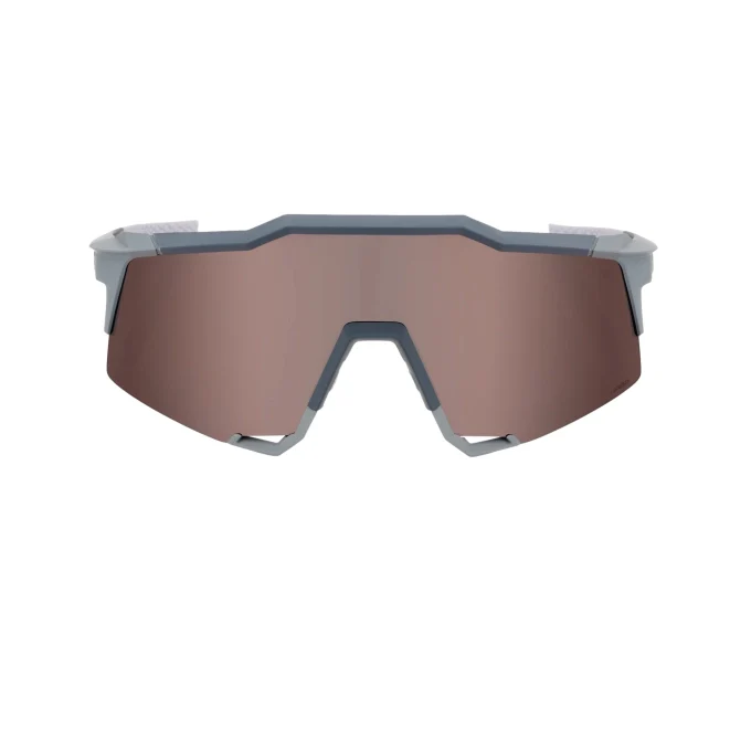 100% Anteojos Speedcraft - Soft Tact Stone Grey - Hiper Crimson Silver Mirror Lens - Image 2