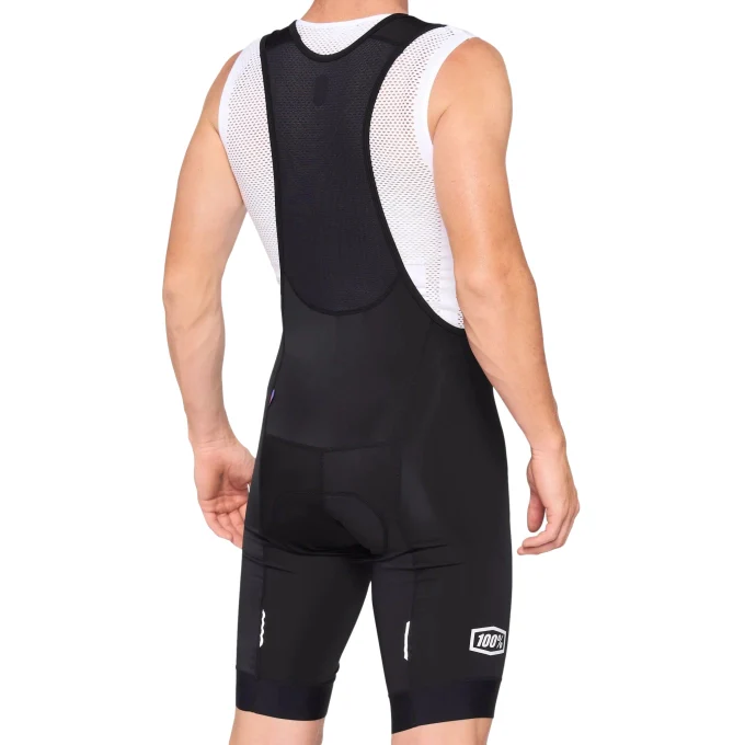 100% Calzas Exceeda BIB Shorts Black/White - Image 2
