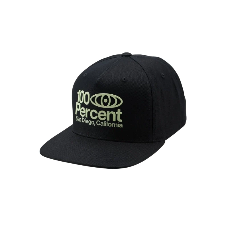 100% Gorro Jockey 100% SD Snapback Black