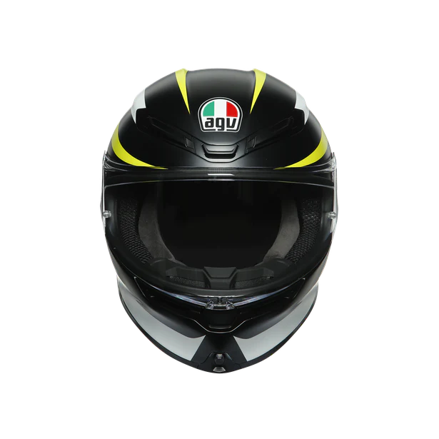 AGV Casco Moto K6 Rapid 46 Negro Matte/Blanco/Amarillo Fluor - Image 3