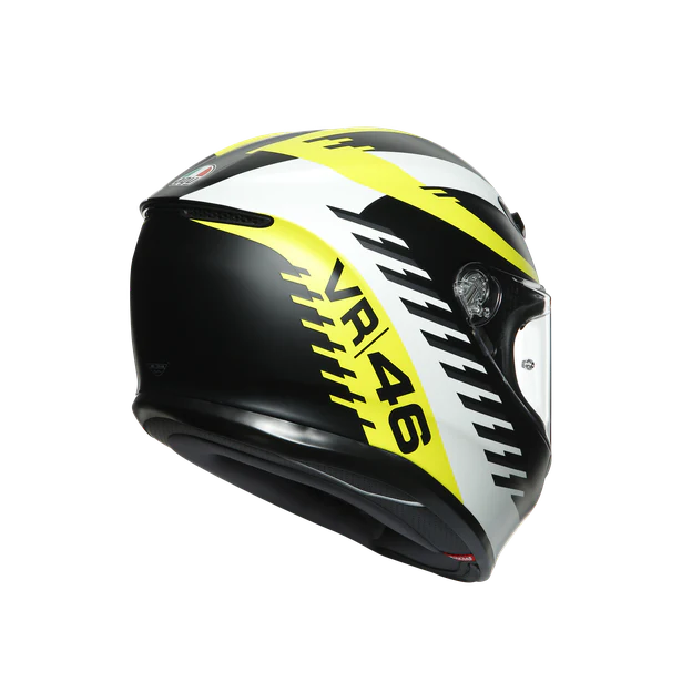 AGV Casco Moto K6 Rapid 46 Negro Matte/Blanco/Amarillo Fluor - Image 6