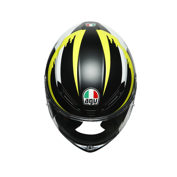 AGV Casco Moto K6 Rapid 46 Negro Matte/Blanco/Amarillo Fluor - Image 7