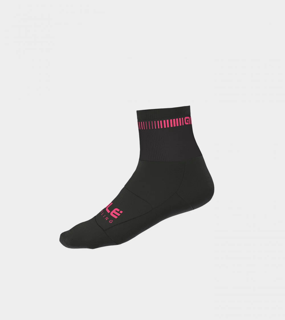 Ale Calcetines 12Cm Logo Neg/Fucsia