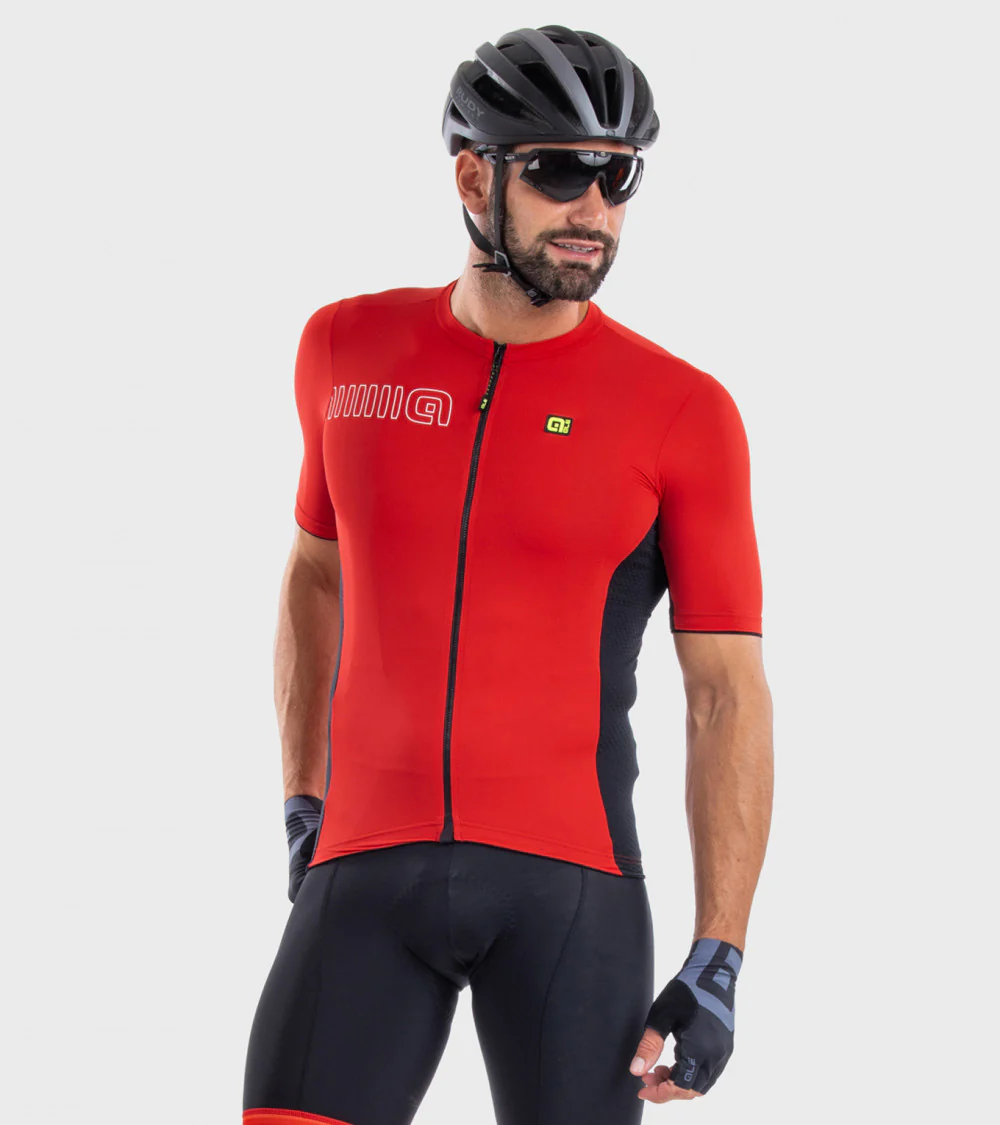 Ale Tricota Solid Color Block Rojo Hombre