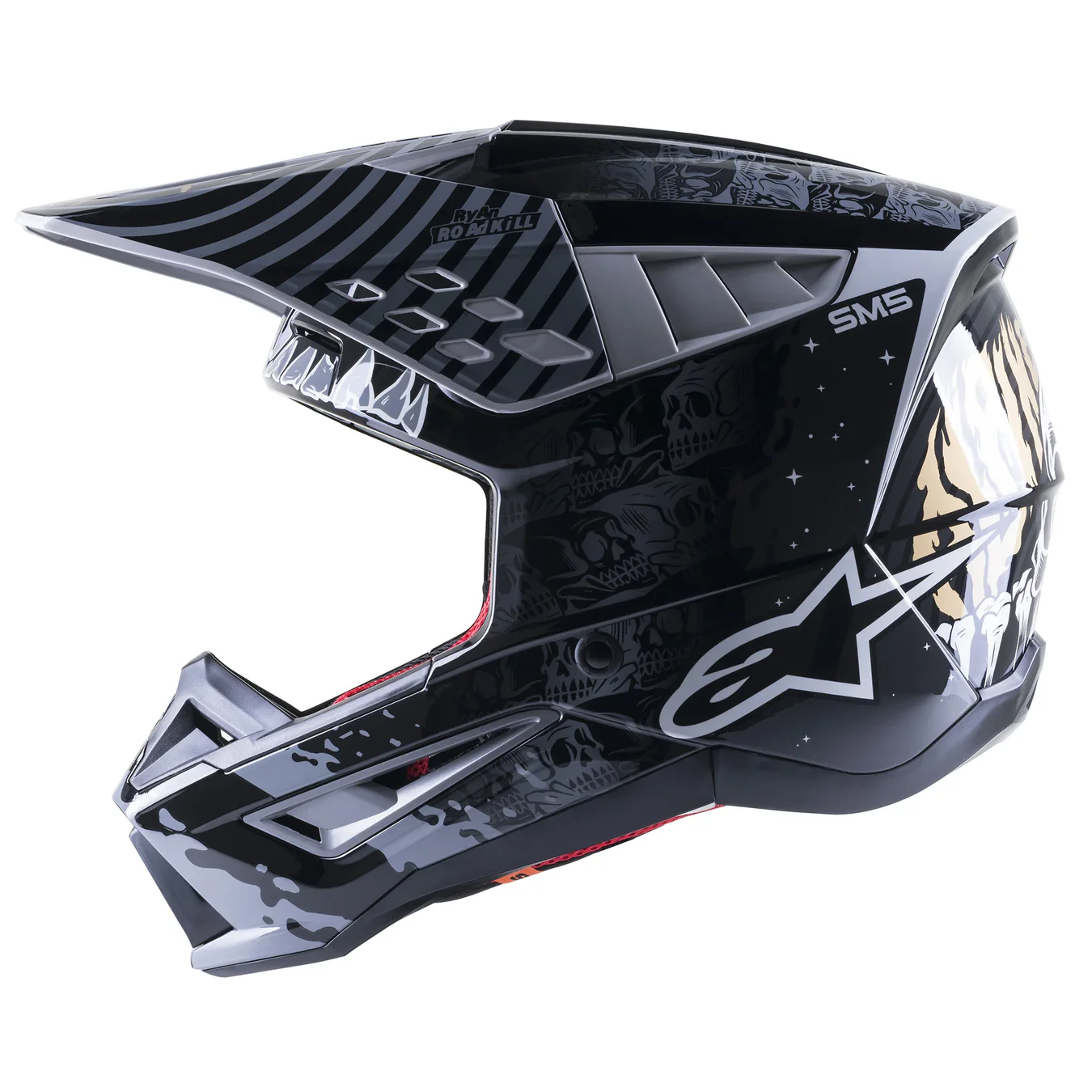 Casco Moto Alpinestars SM5 Solar Flare Negro - Image 4