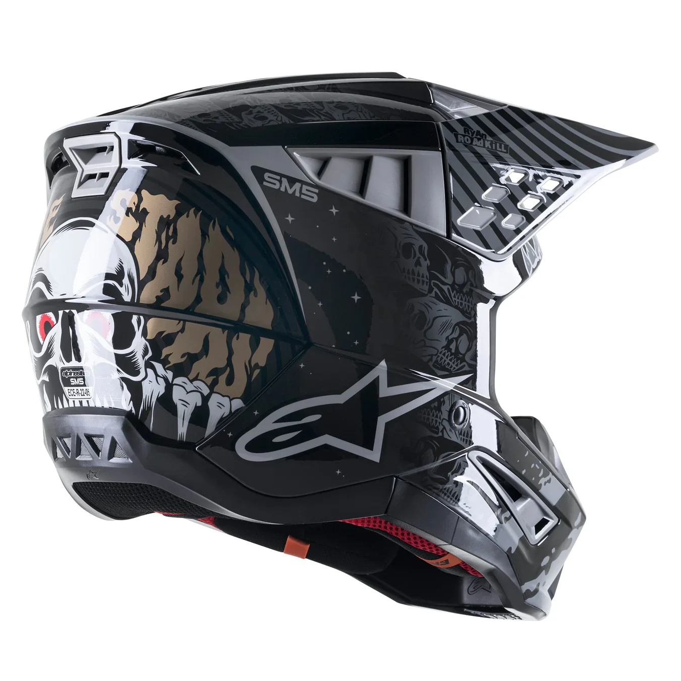 Casco Moto Alpinestars SM5 Solar Flare Negro - Image 7