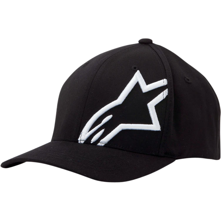 Alpinestars Gorro Curved Negro/Blanco
