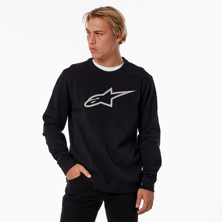 Alpinestars Poleron Ageless Crew Negro/Gris - Image 2