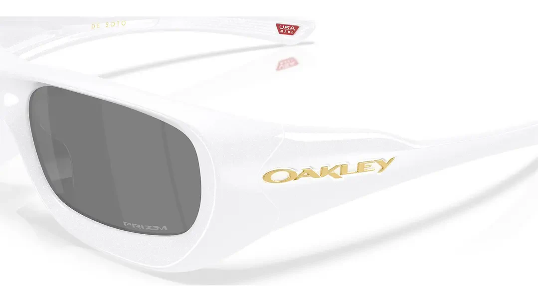Anteojos Oakley De Soto Prizm Black Lenses Pearl White Frame - Image 2