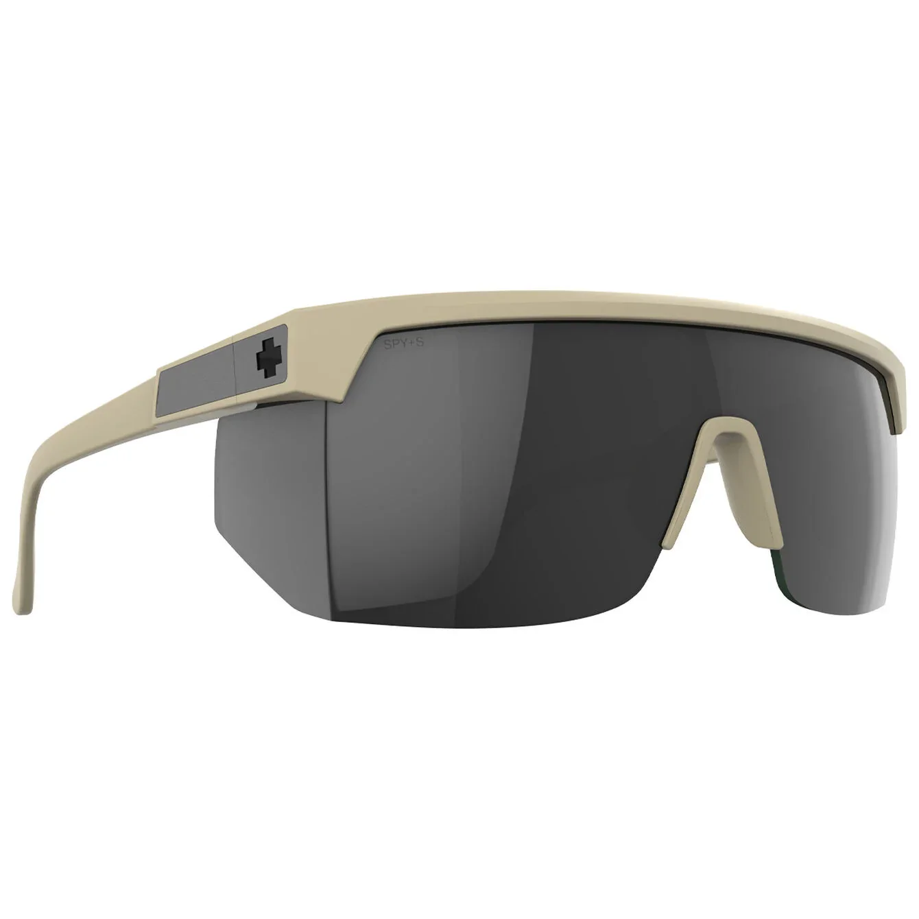 Anteojos SPY+ Super Flynn ANSI Matte Sand - Happy Gray Green Black Mirror