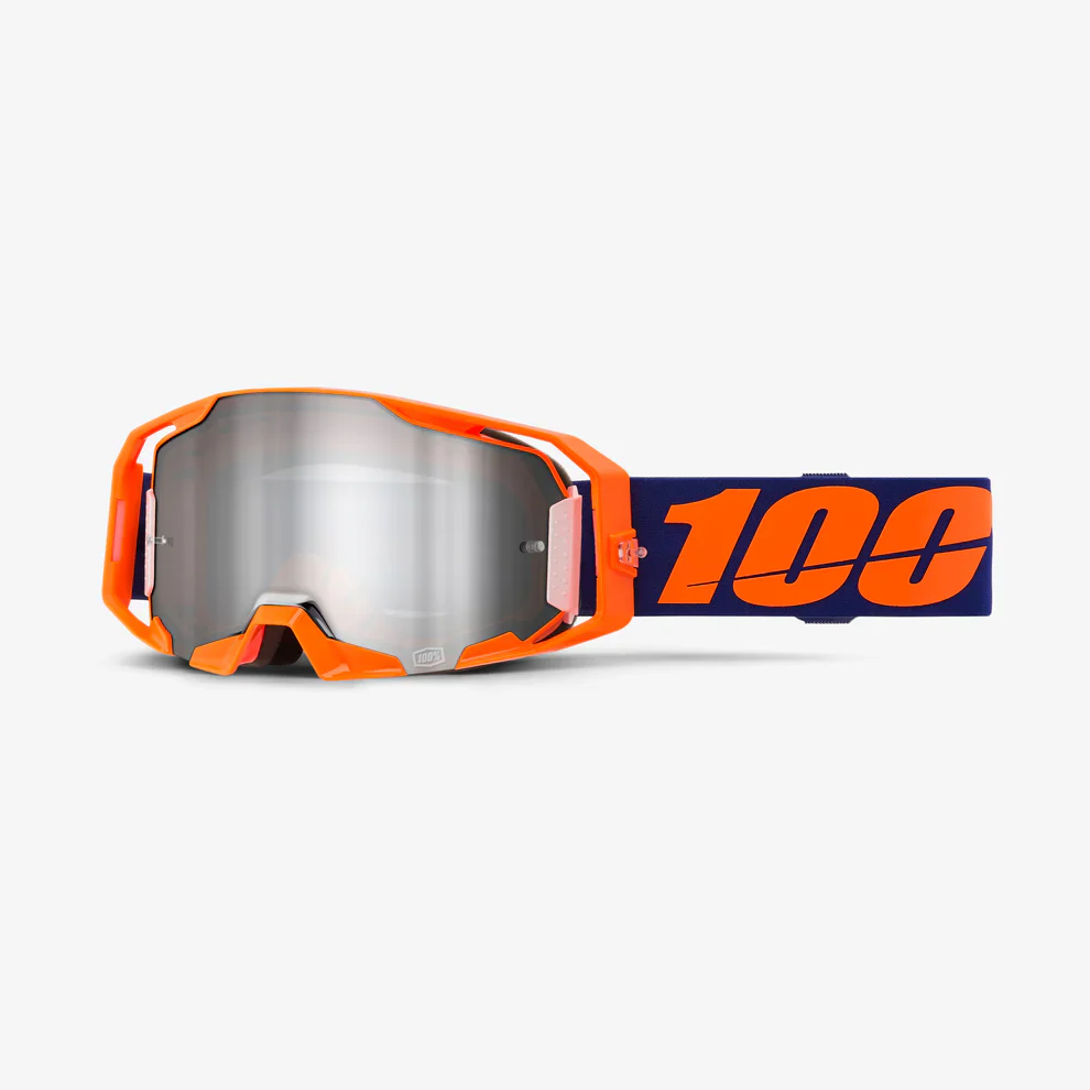 Antiparra 100% Armatic Google Neon Orange Mirror Silver Lens
