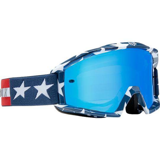 Antiparra Main Stripe Blanco Rojo Azul Fox Racing. - Image 2