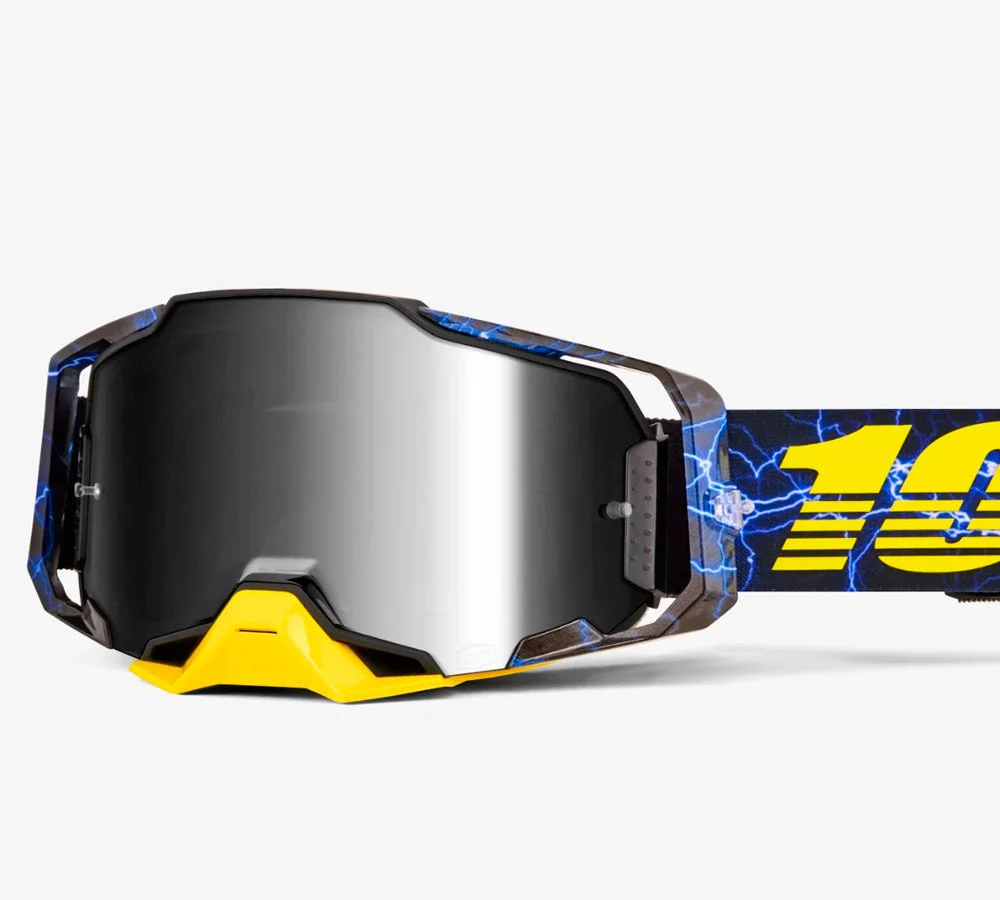 Antiparra Off-Road modelo Armega Furious Silver Lens | 100 Percent