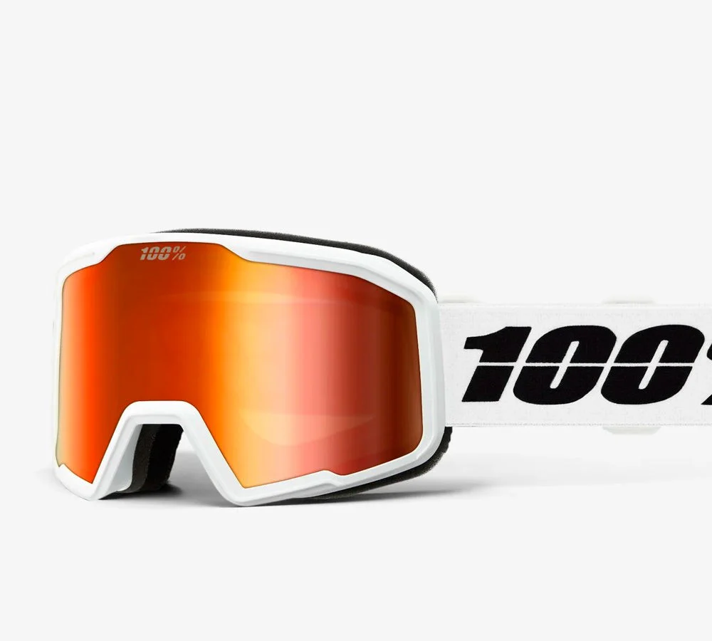 Antiparra para nieve modelo VALNOR White Red Lens | 100 Percent