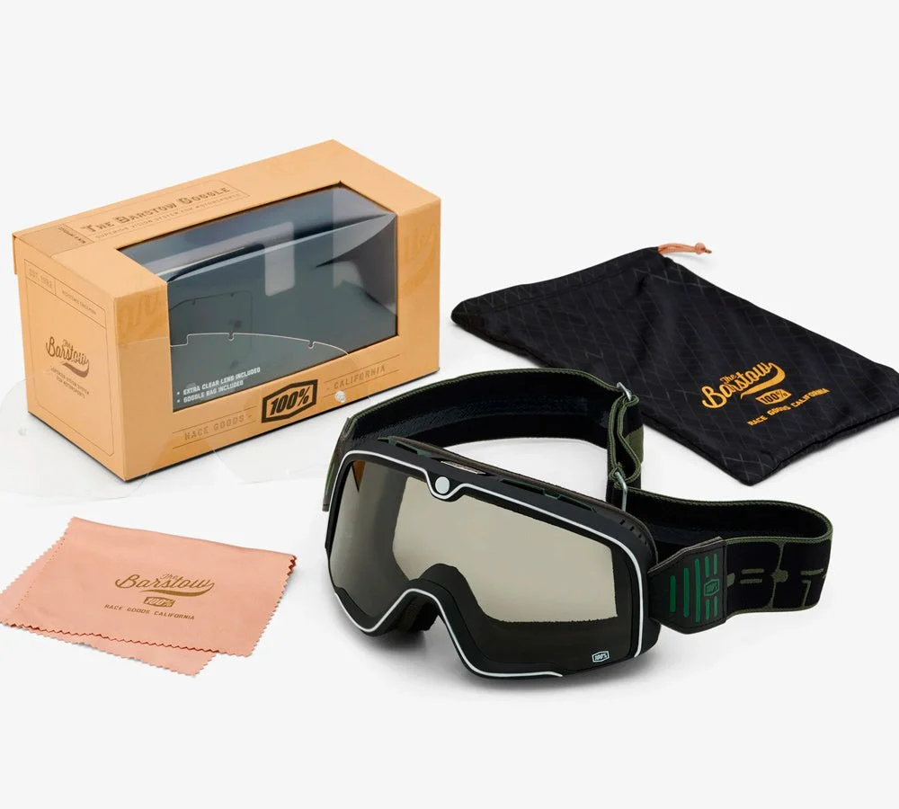 Antiparra  Vintage Off-Road modelo Barstow Kalmus Silver Lens | 100 Percent - Image 2