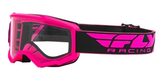 Antiparras Focus W/Clear Lens Rosado Fly Racing