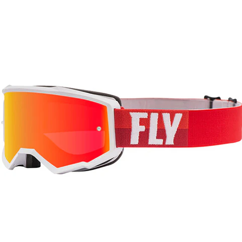 Antiparras Zone Blanco/Rojo Fly Racing
