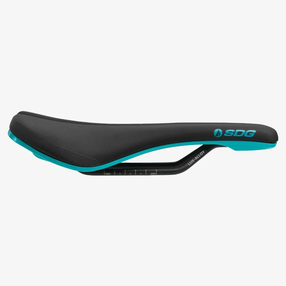 SDG Asiento Bicicleta Bel-Air 3.0 Lux-Alloy Negro-Turquesa