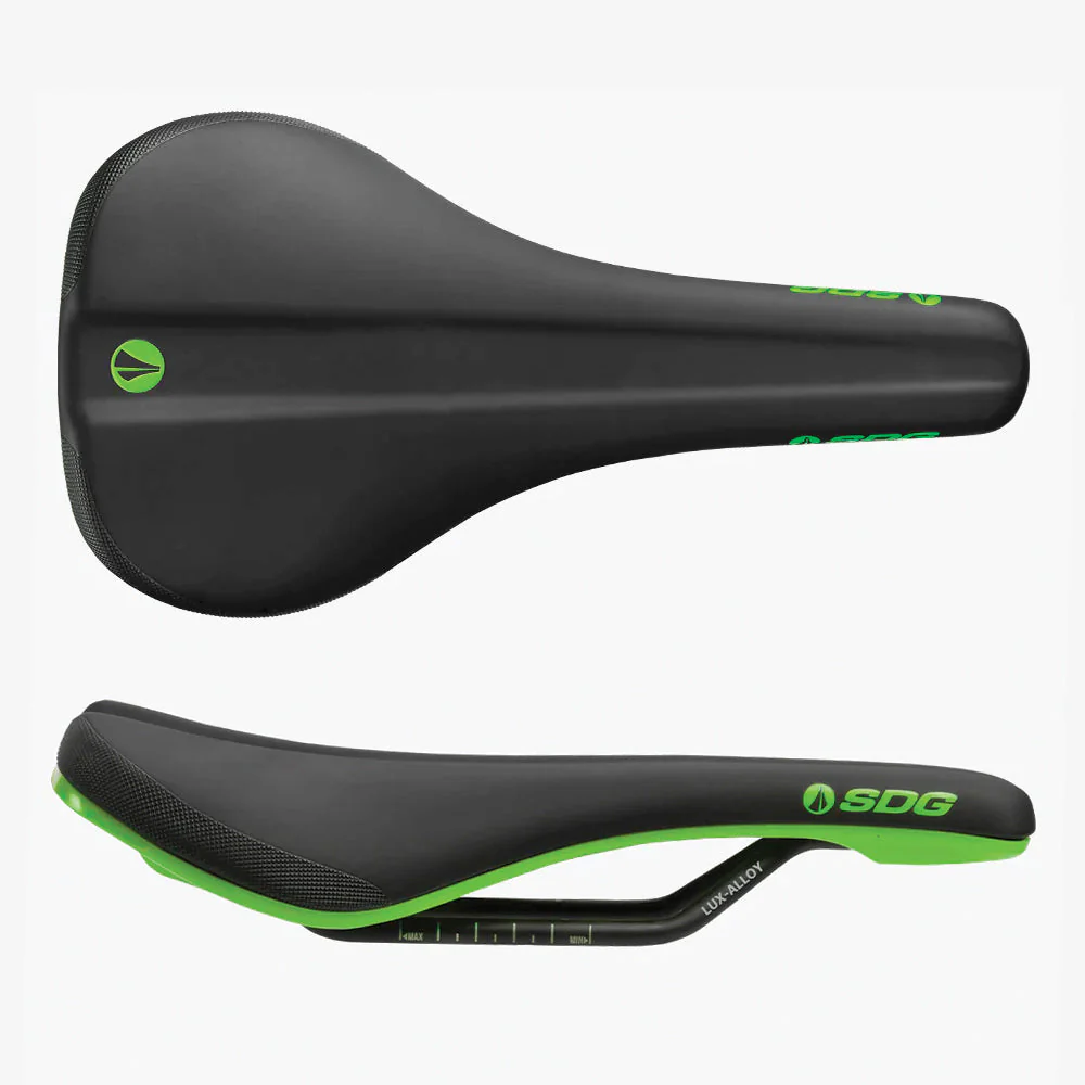 SDG Asiento Bicicleta Bel-Air 3.0 Lux-Alloy Negro-Verde