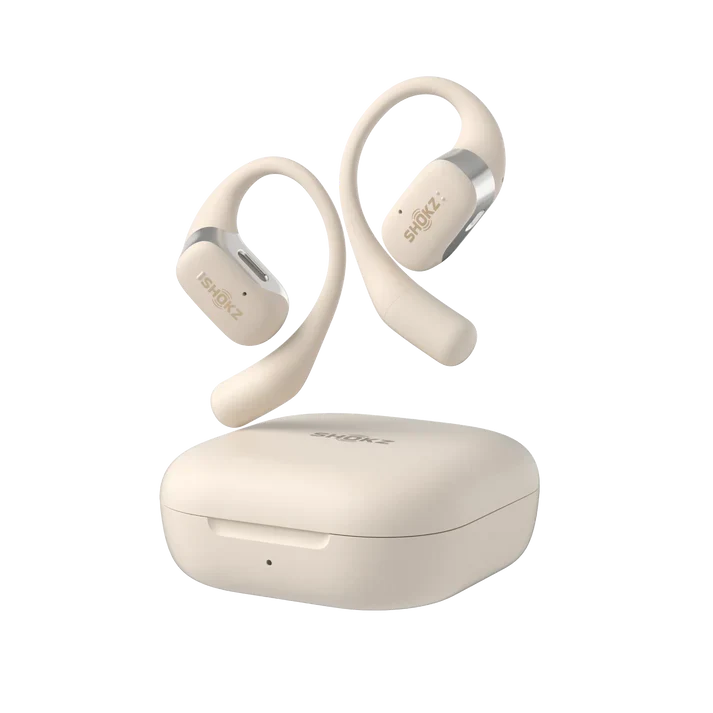 Audífonos Bluetooth Shokz OpenFit Beige - Image 2