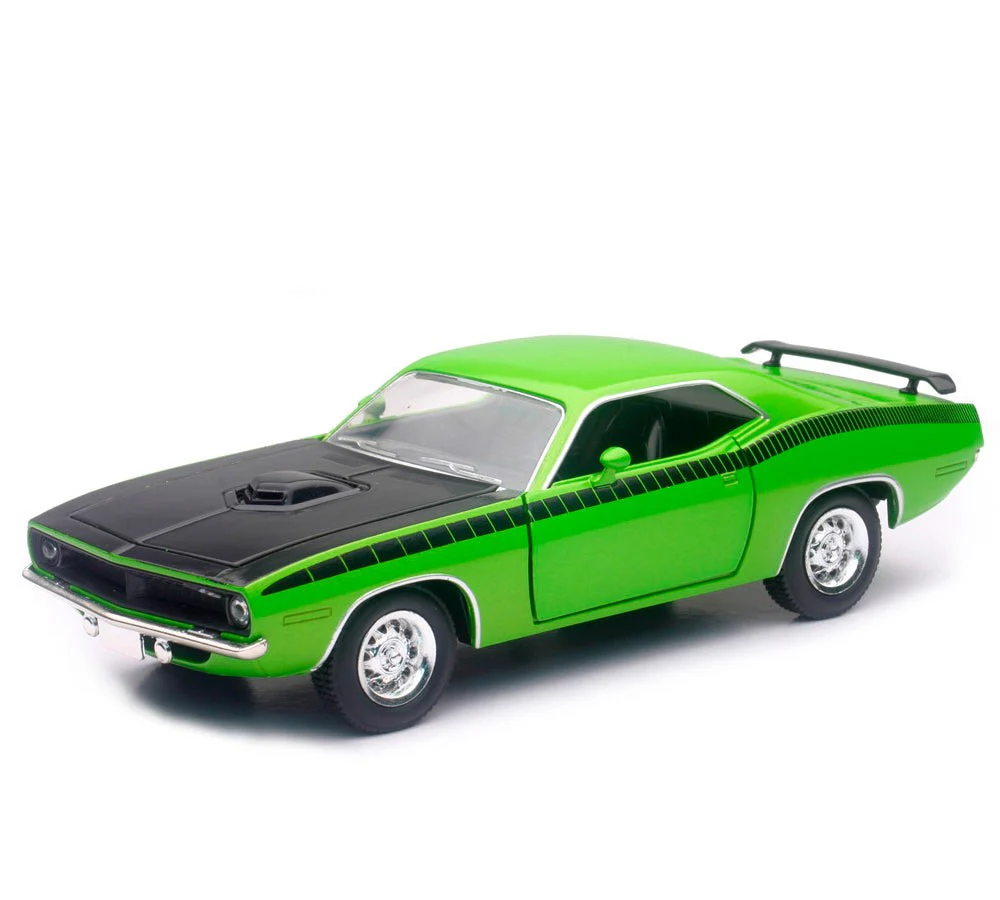 Auto a escala 1:25 1970 Plymouth Cuda Green | New Ray