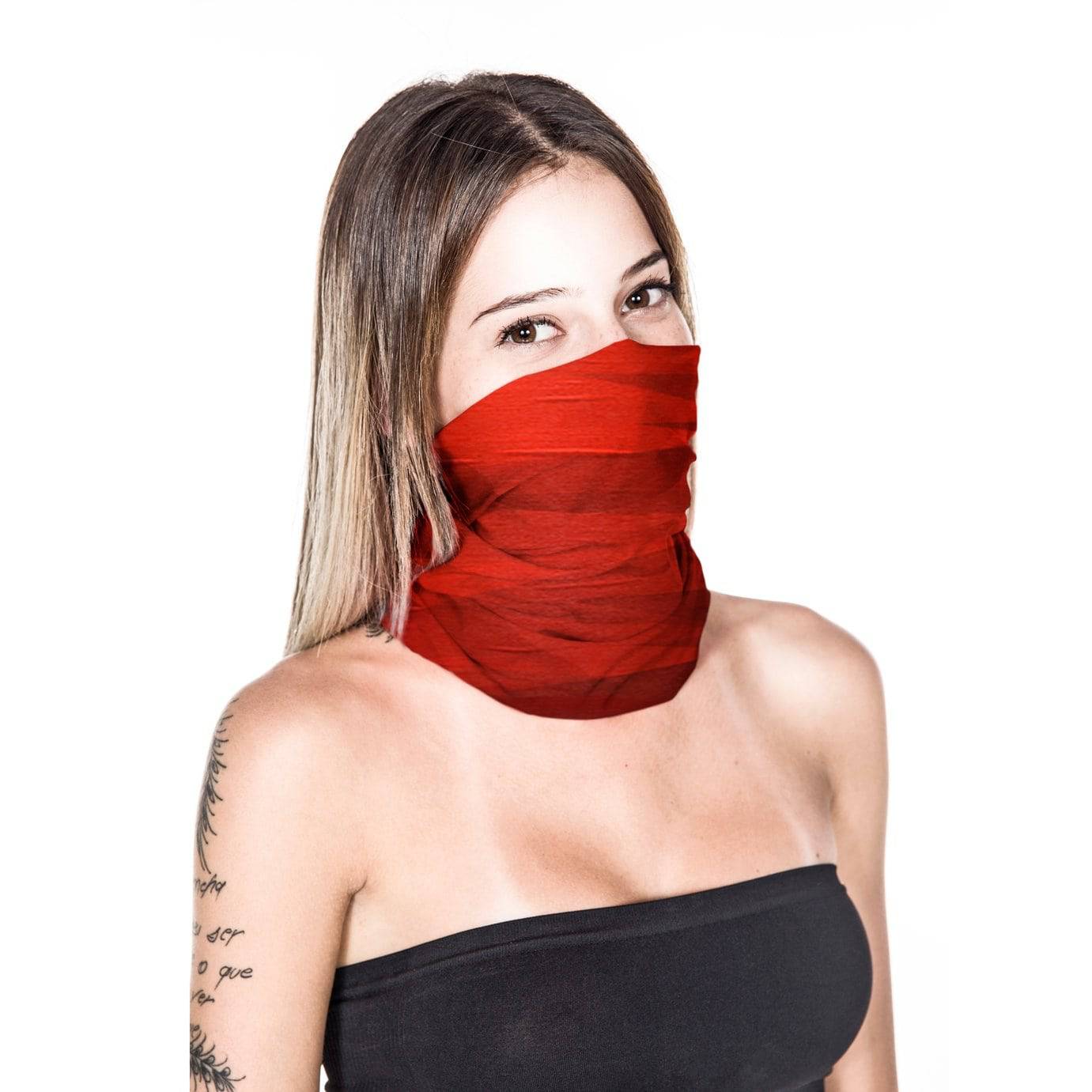 Bandana Multifuncional Protección UV E3 - Roja