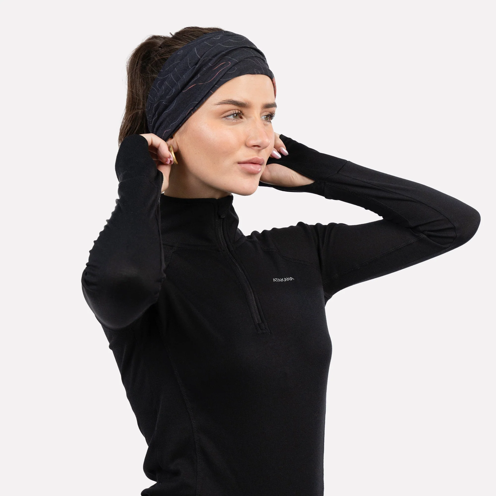 Bandana Palena multifuncional Negro Tucuquere - Image 4