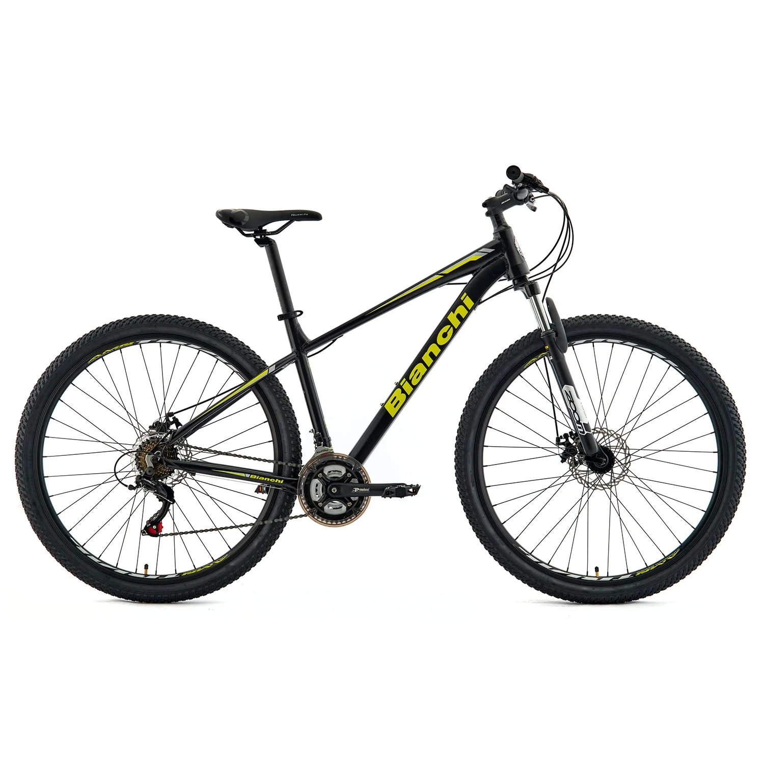 Bicicleta Bianchi Stone Mountain 29 Negro Semi Mat/Amarillo