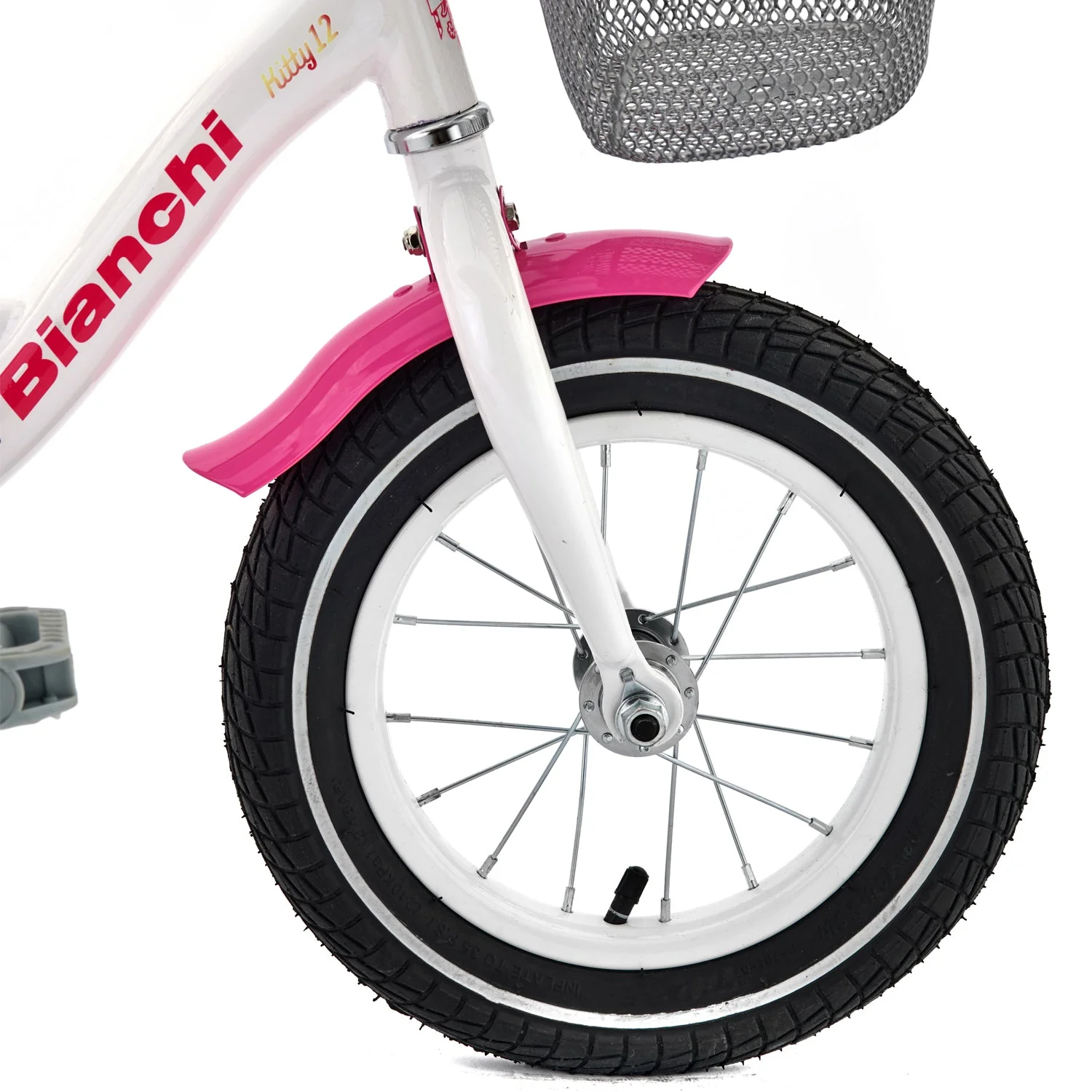 Bicicleta Bianchi Kitty 12 Blanco / Rosado - Image 3
