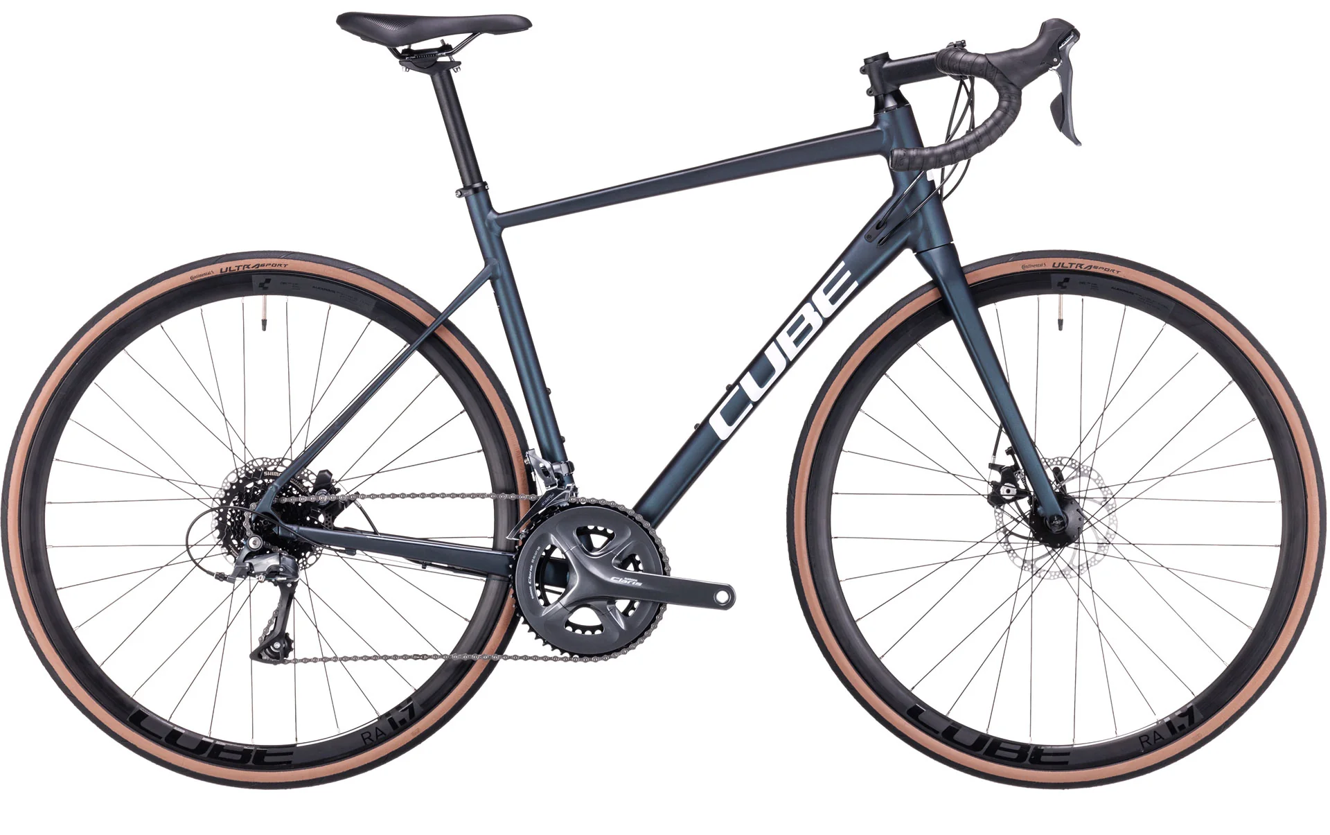 Bicicleta Ruta Cube Attain Aro 700c Azul