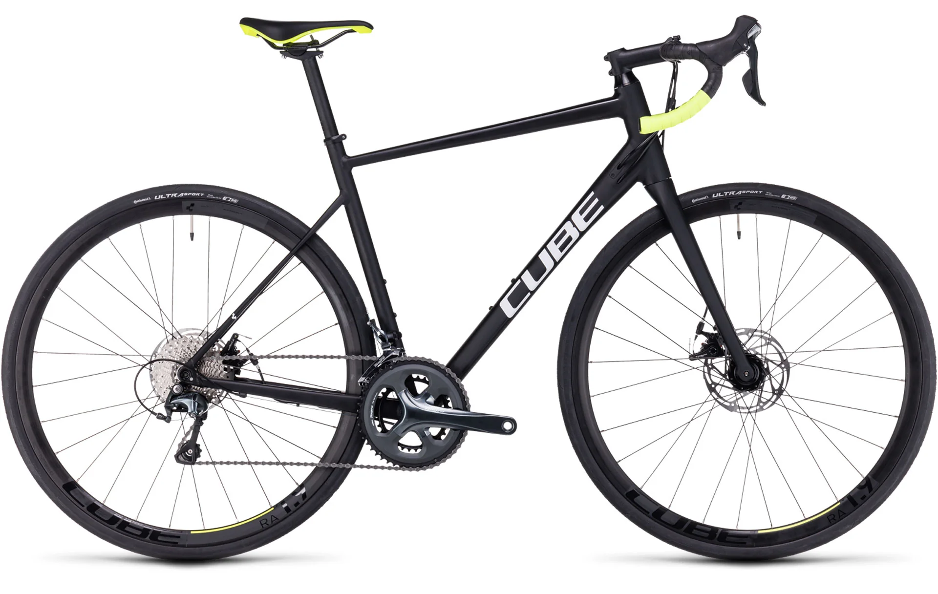 Bicicleta Ruta Cube Attain Race Negro Aro 700c