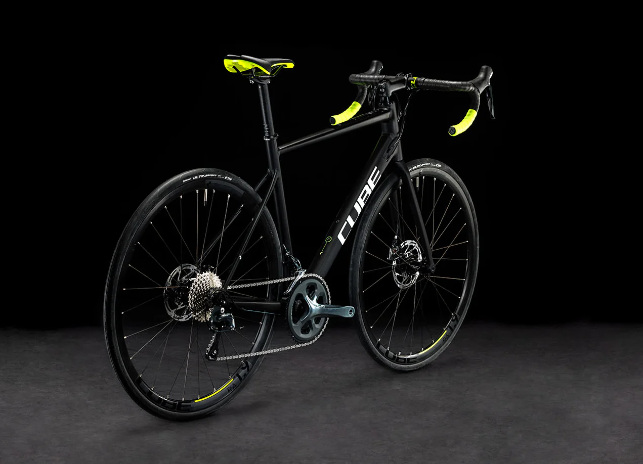 Bicicleta Ruta Cube Attain Race Negro Aro 700c - Image 5