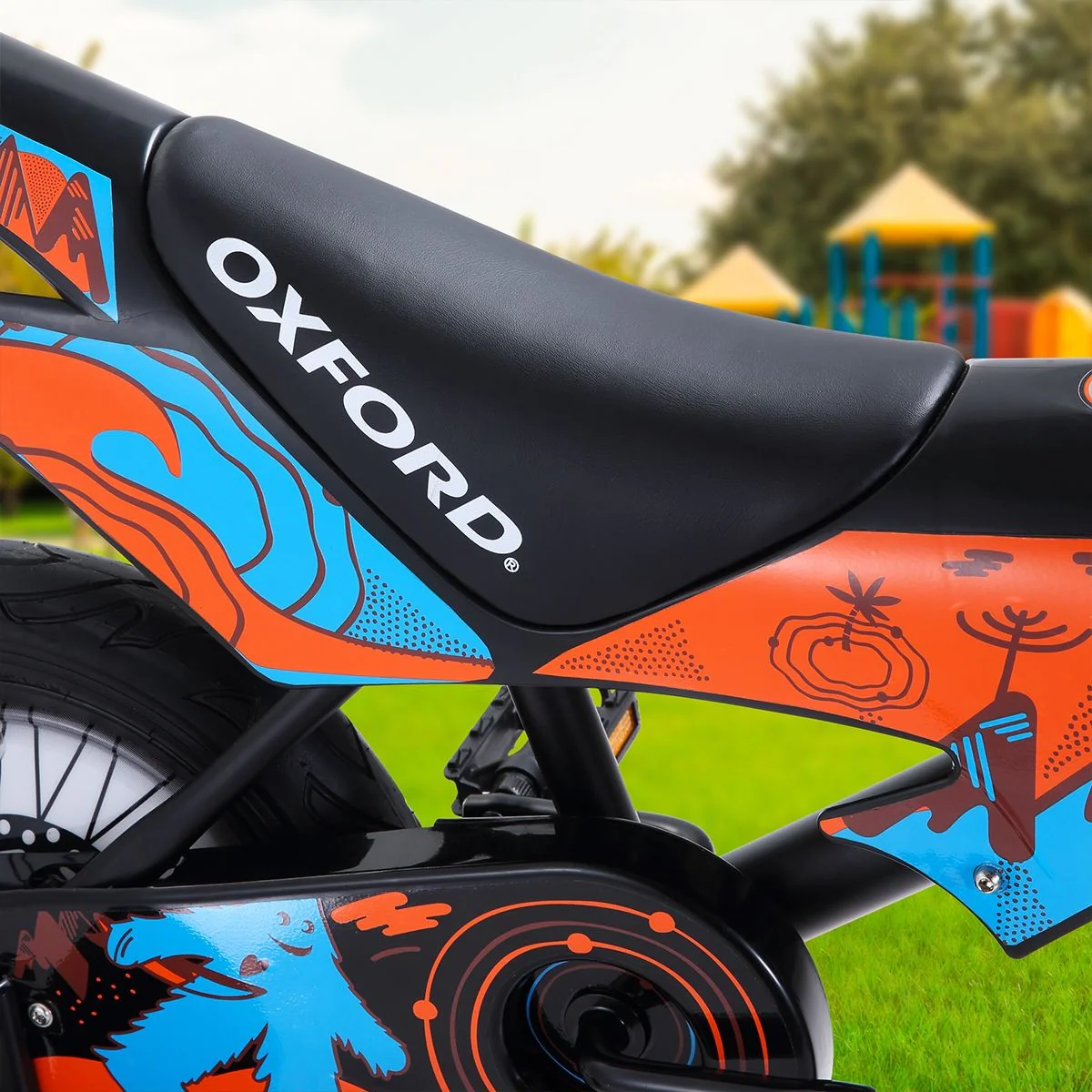Bicicleta de Niños 12 Moto Bike 1v Negro/Naranja Oxford - Image 3