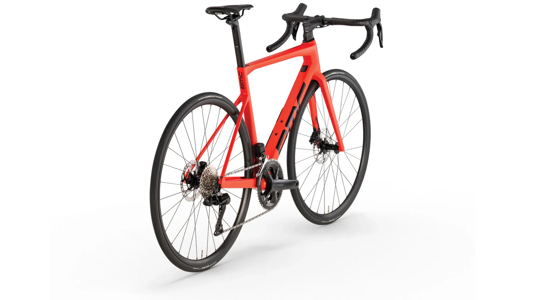 Bicicleta de Ruta BMC Teammachine SLR 01 THREE Shimano 105 Di2 Neon Red - Image 3