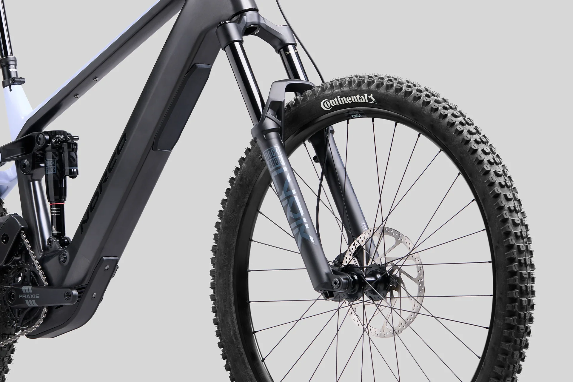 Bicicleta Eléctrica Norco Sight VLT CX C3 Mullet 150mm  Raw Black / Ice White - Image 8
