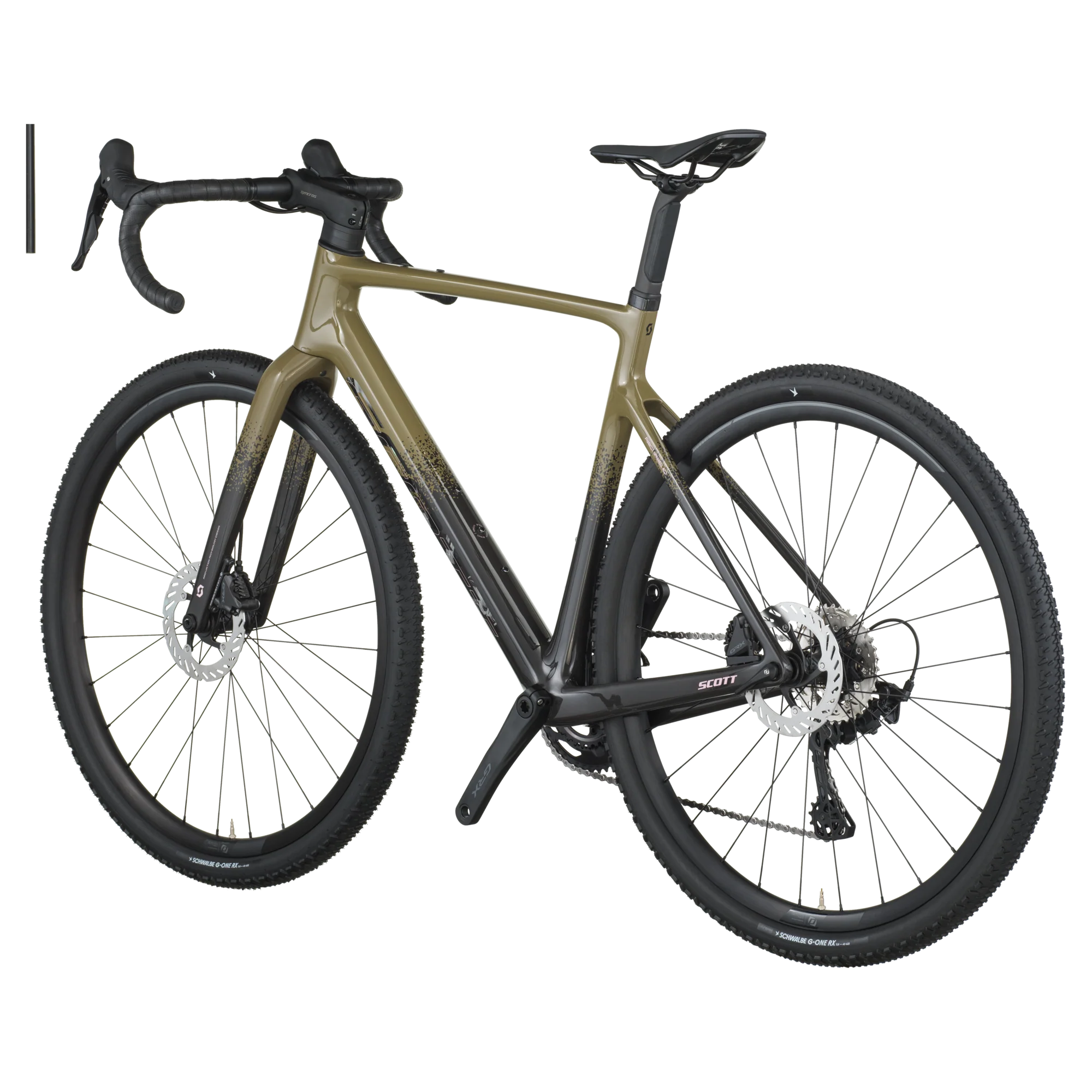 Bicicleta Gravel Scott Addict 40 Kaki Green Carbon Black - Image 2