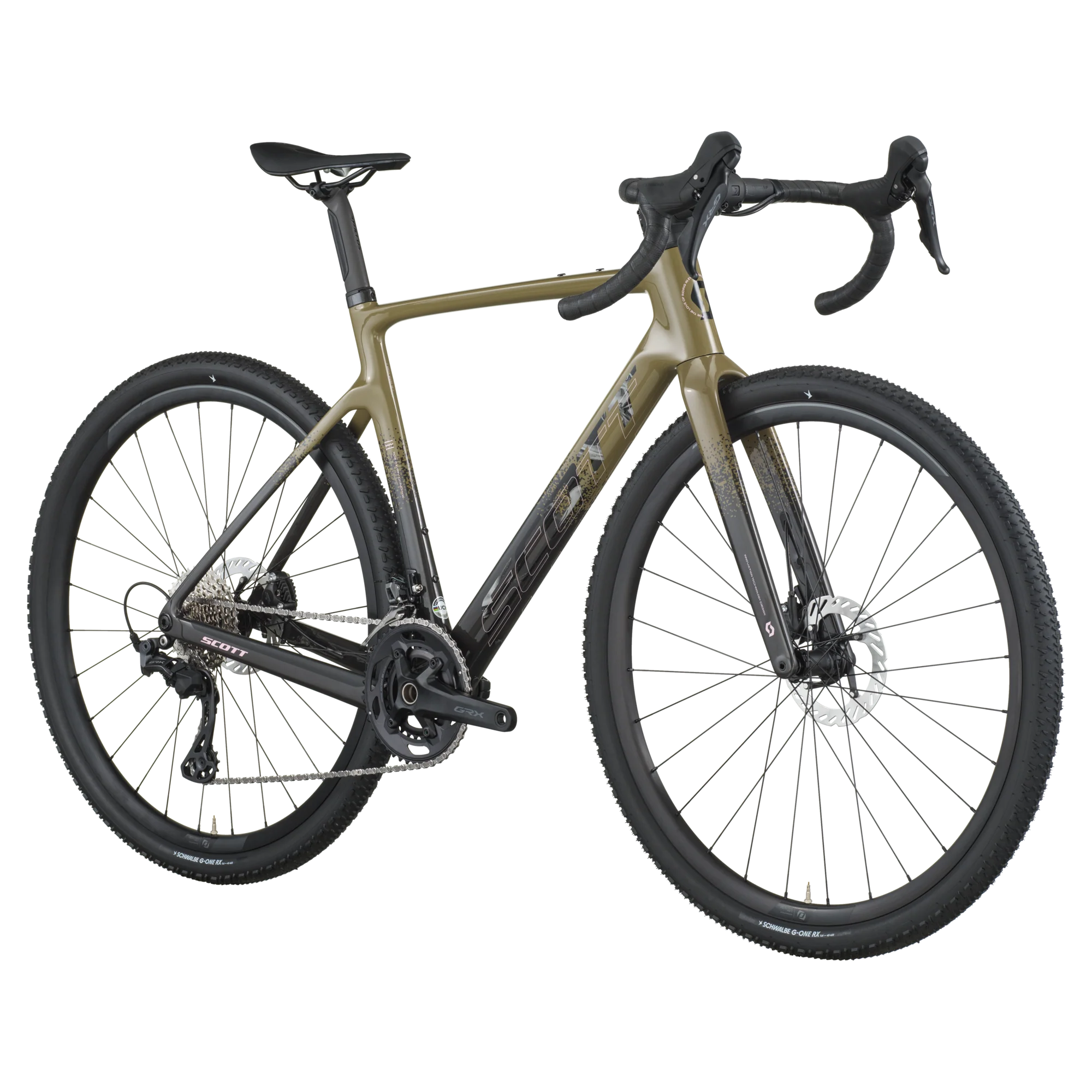 Bicicleta Gravel Scott Addict 40 Kaki Green Carbon Black - Image 5