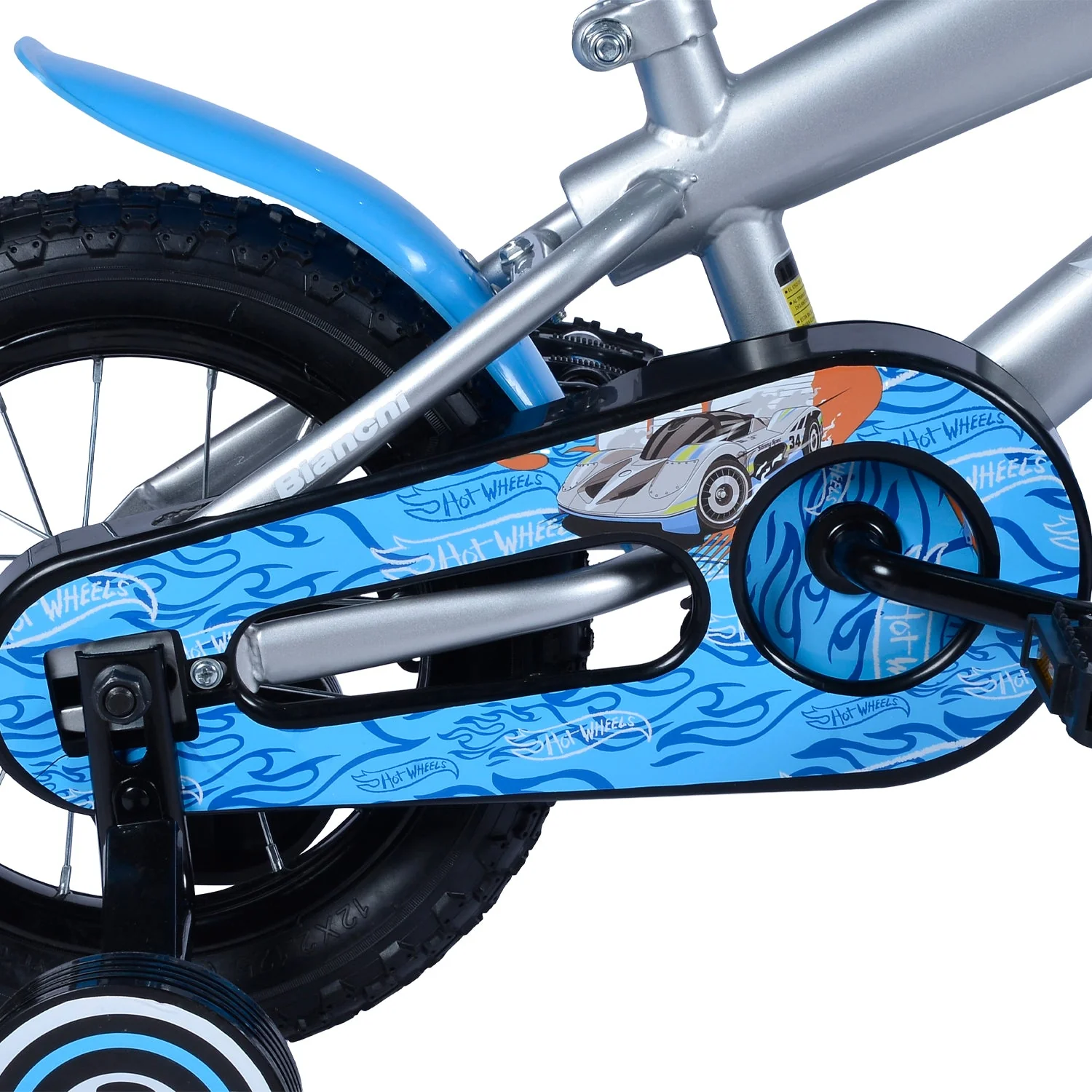 Bicicleta Hotwheels 12 Plata - Image 3