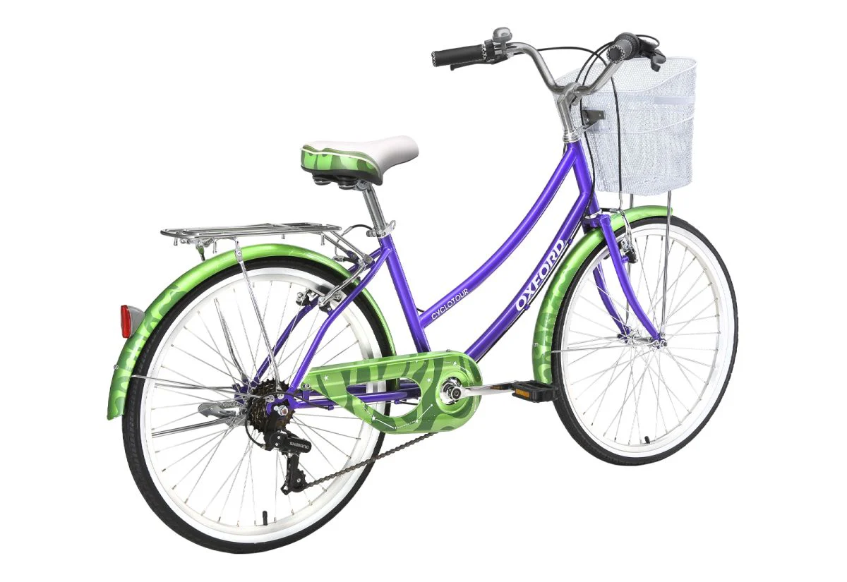Bicicleta Infantil Oxford Cyclotour 24 6V Morado - Image 3