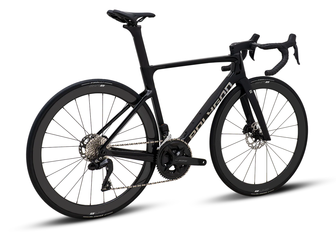 Bicicleta Ruta Polygon HE A7 Di2 Black Phantom - 105 Di2 + Carbon Wheels - Image 3