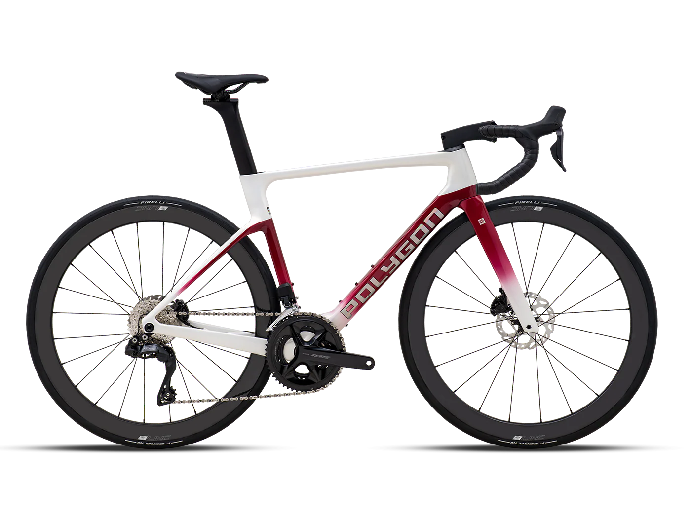 Bicicleta Ruta Polygon HE A7 Di2 Black Phantom - 105 Di2 + Carbon Wheels - Image 5
