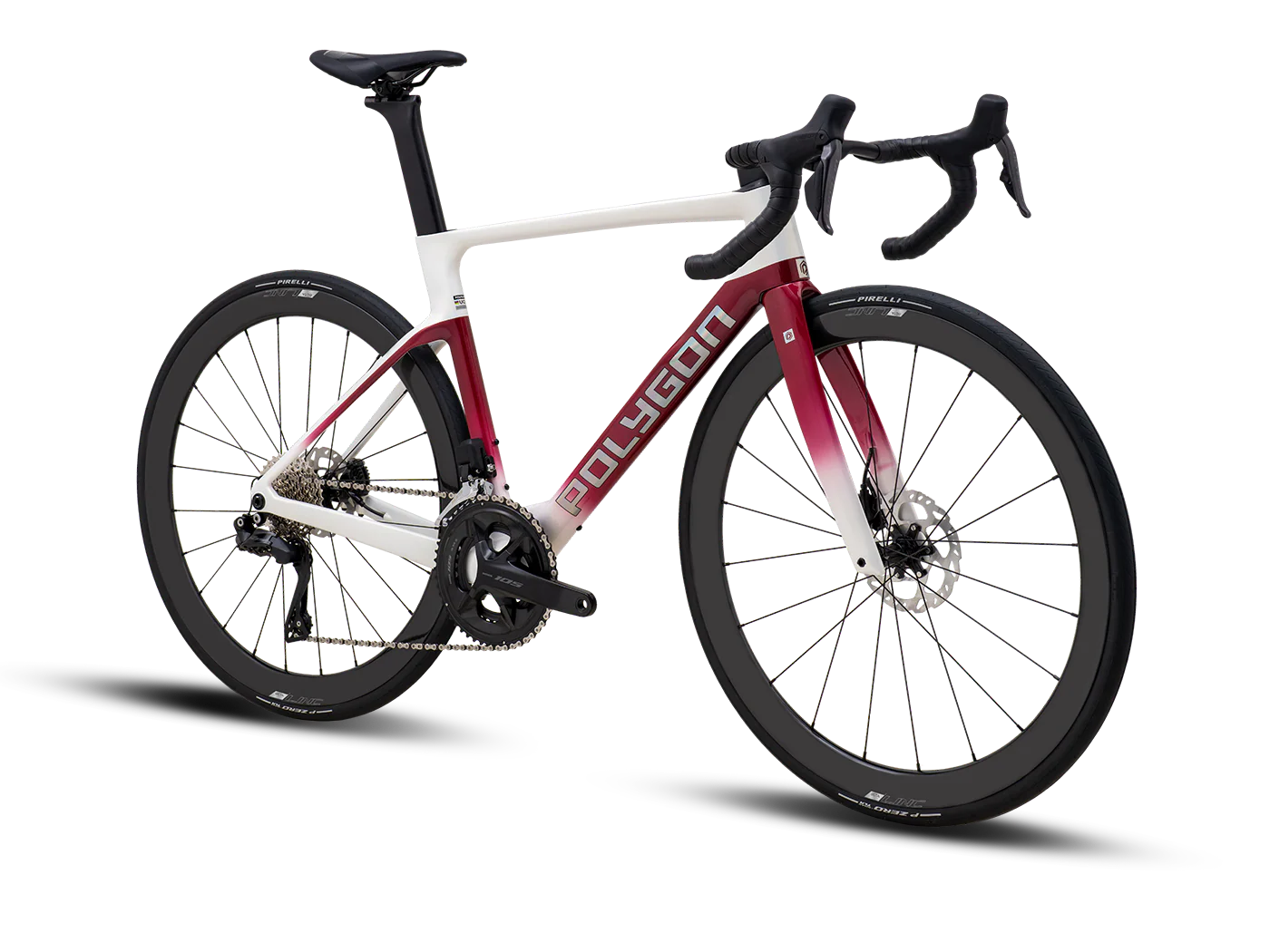 Bicicleta Ruta Polygon HE A7 Di2 Black Phantom - 105 Di2 + Carbon Wheels - Image 6
