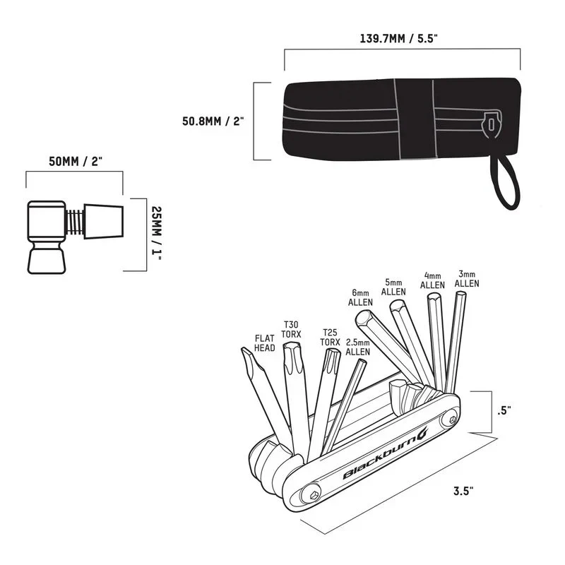 Bolso Asiento Bicicleta Kit Herramientas y CO2 Negro Blackburn - Image 5