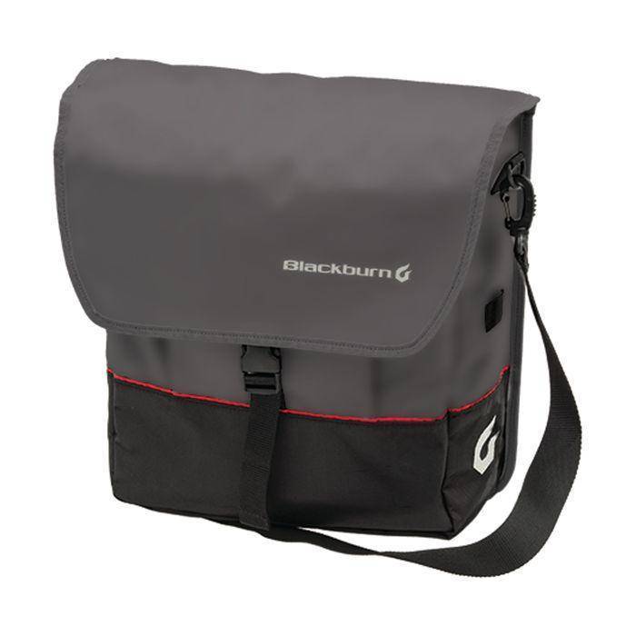 Bolso Bicicleta Pannier Trasero Gris Negro Blackburn.