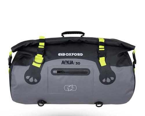 Bolso impermeable Aqua T-30 Roll Negro/Gris/fluo | Oxford