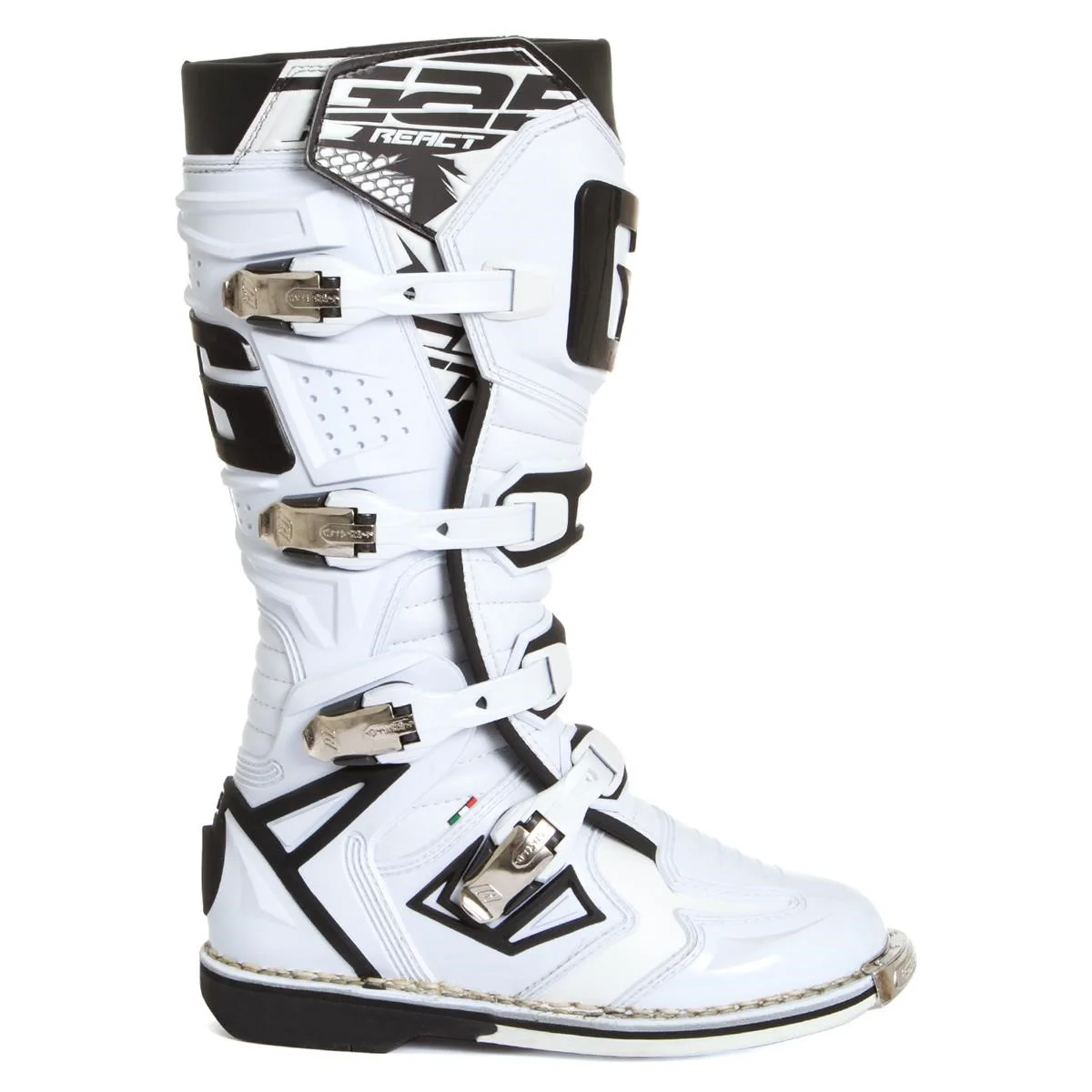 Bota de Moto Mx G-React Goodyear Blanca Gaerne - Image 6